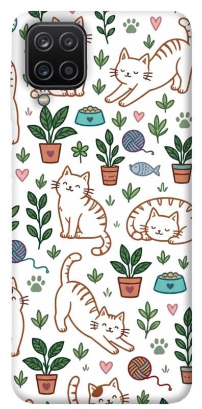 Чехол itsPrint Cats pattern для Samsung Galaxy A12, паттерн, купить оптом с доставкой