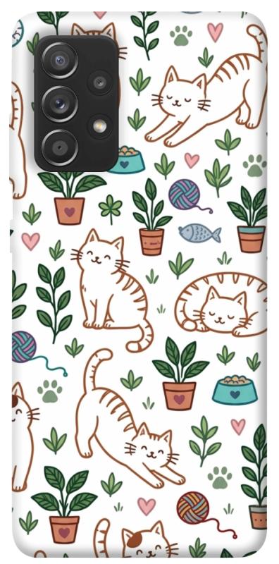 Чохол itsPrint Cats pattern для Samsung Galaxy A72 4G / A72 5G, паттерн, купити оптом з доставкою