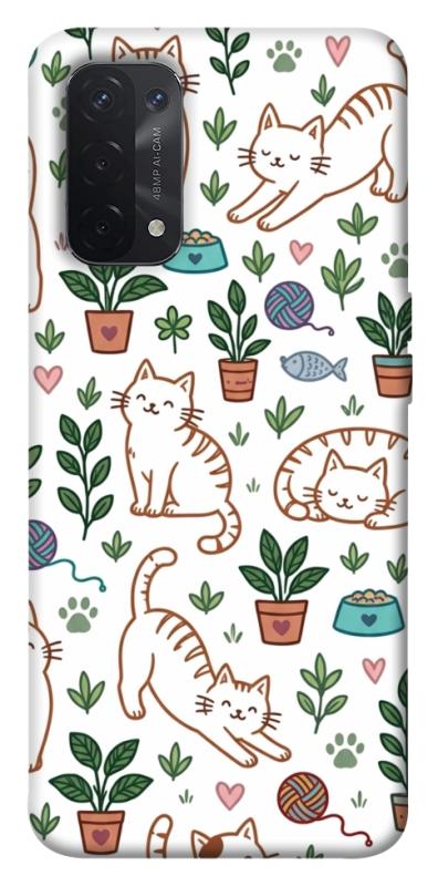 Чохол itsPrint Cats pattern для Oppo A54 4G, паттерн, купити оптом з доставкою