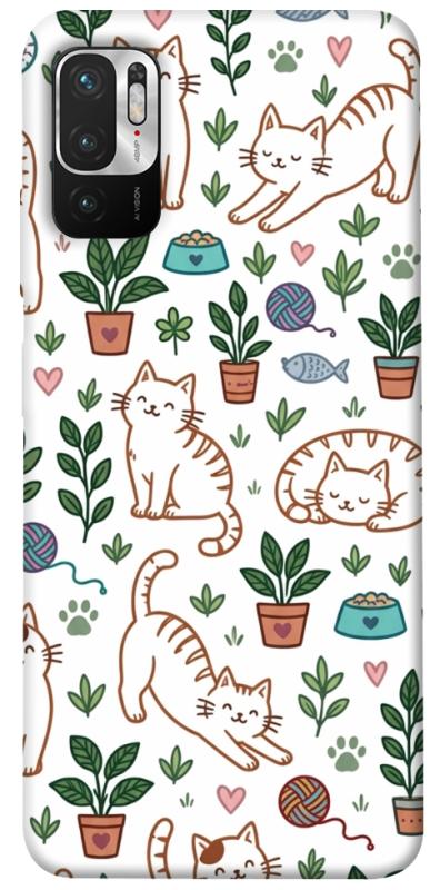 Чохол itsPrint Cats pattern для Xiaomi Redmi Note 10 5G, паттерн, купити оптом з доставкою