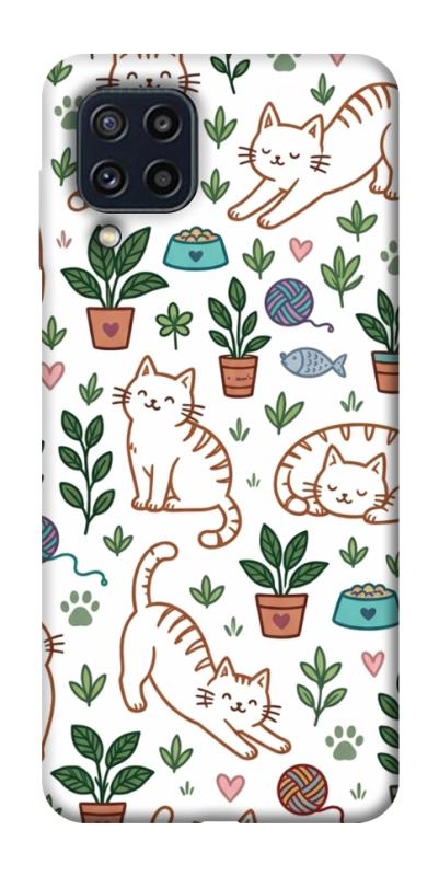 Чехол itsPrint Cats pattern для Samsung Galaxy M32, паттерн, купить оптом с доставкой