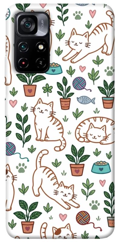Чохол itsPrint Cats pattern для Xiaomi Poco M4 Pro 5G, паттерн, купити оптом з доставкою
