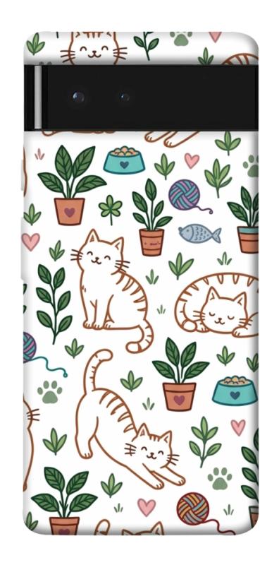 Чехол itsPrint Cats pattern для Google Pixel 6, паттерн, купить оптом с доставкой