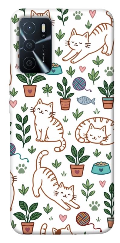 Чохол itsPrint Cats pattern для Oppo A16s / A16, паттерн, купити оптом з доставкою