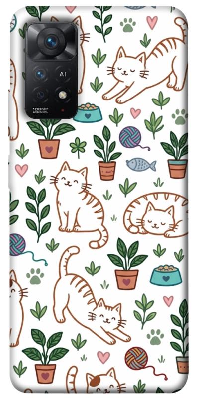 Чохол itsPrint Cats pattern для Xiaomi Redmi Note 11 Pro 4G/5G, паттерн, купити оптом з доставкою