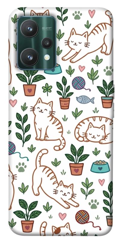 Чехол itsPrint Cats pattern для Realme 9 Pro, паттерн, купить оптом с доставкой