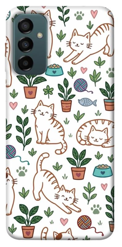 Чехол itsPrint Cats pattern для Samsung Galaxy M23 5G, паттерн, купить оптом с доставкой