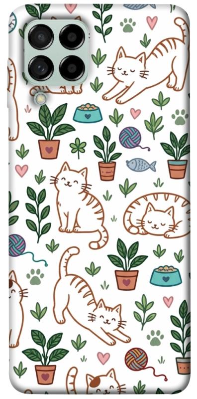 Чехол itsPrint Cats pattern для Samsung Galaxy M53 5G, паттерн, купить оптом с доставкой