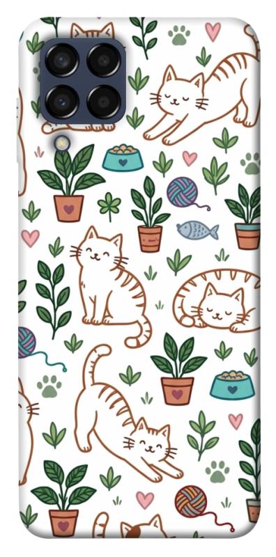 Чохол itsPrint Cats pattern для Samsung Galaxy M33 5G, паттерн, купити оптом з доставкою