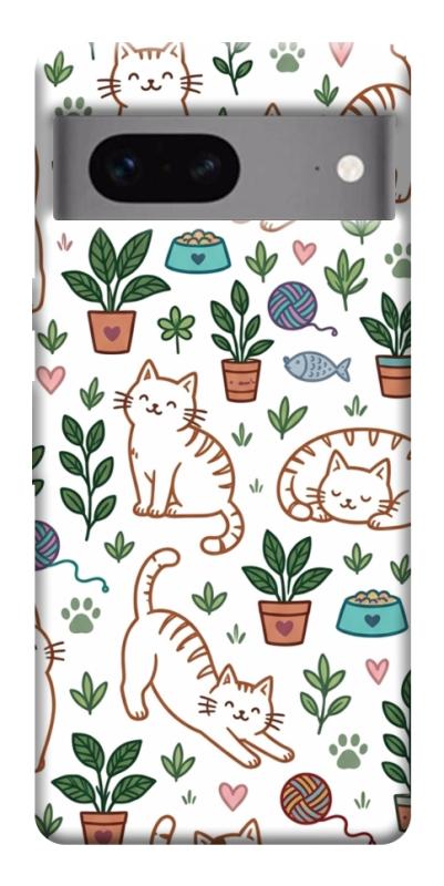 Чехол itsPrint Cats pattern для Google Pixel 7, паттерн, купить оптом с доставкой