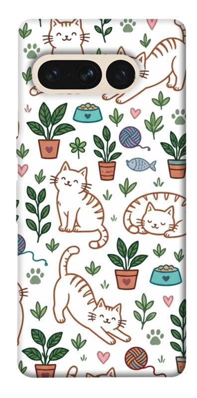 Чехол itsPrint Cats pattern для Google Pixel 7 Pro, паттерн, купить оптом с доставкой
