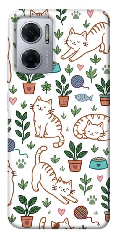 Чохол itsPrint Cats pattern для Xiaomi Redmi Note 11E, паттерн, купити оптом з доставкою
