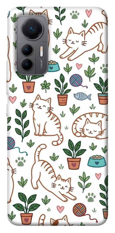 Чехол itsPrint Cats pattern для Xiaomi 12 Lite, паттерн, купить оптом с доставкой
