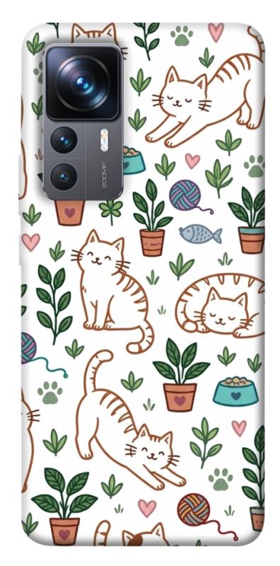 Чехол itsPrint Cats pattern для Xiaomi 12T / 12T Pro, паттерн, купить оптом с доставкой