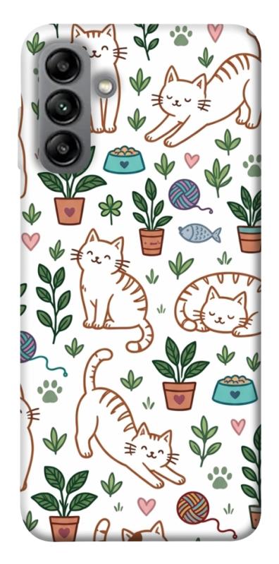 Чехол itsPrint Cats pattern для Samsung Galaxy A04s, паттерн, купить оптом с доставкой