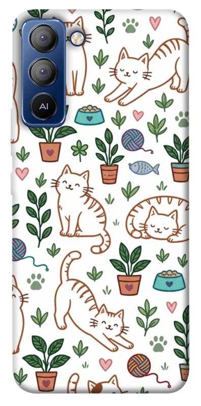 Чехол itsPrint Cats pattern для TECNO Pop 5 LTE, паттерн, купить оптом с доставкой