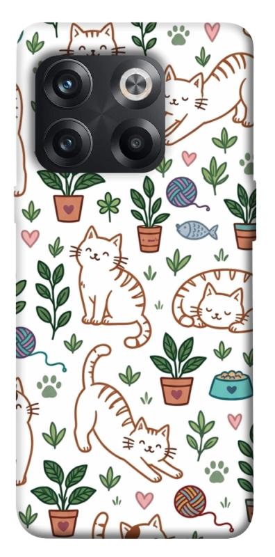 Чехол itsPrint Cats pattern для OnePlus 10T, паттерн, купить оптом с доставкой