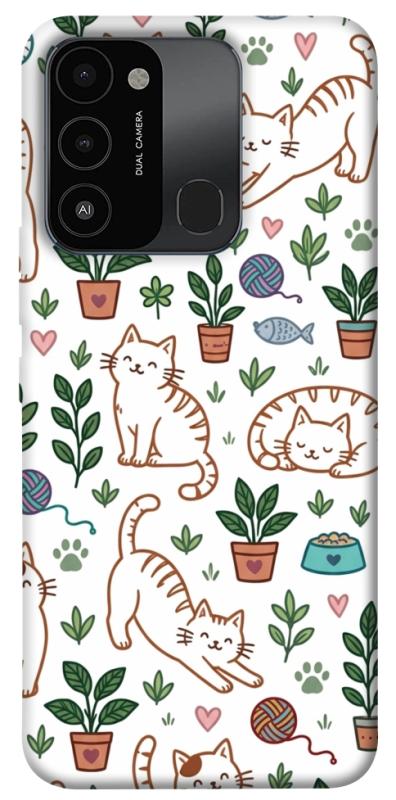 Чехол itsPrint Cats pattern для Tecno Spark Go 2022 (KG5m), паттерн, купить оптом с доставкой