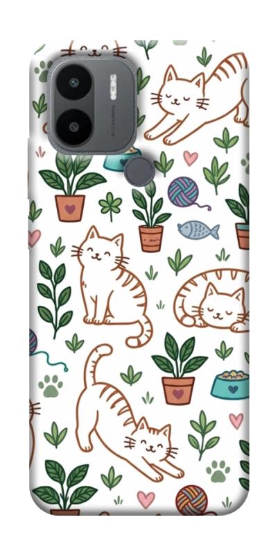 Чохол itsPrint Cats pattern для Xiaomi Redmi A1+ / A2+, паттерн, купити оптом з доставкою