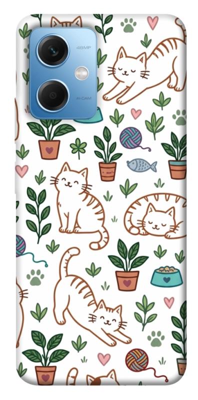 Чехол itsPrint Cats pattern для Xiaomi Redmi Note 12 5G, паттерн, купить оптом с доставкой