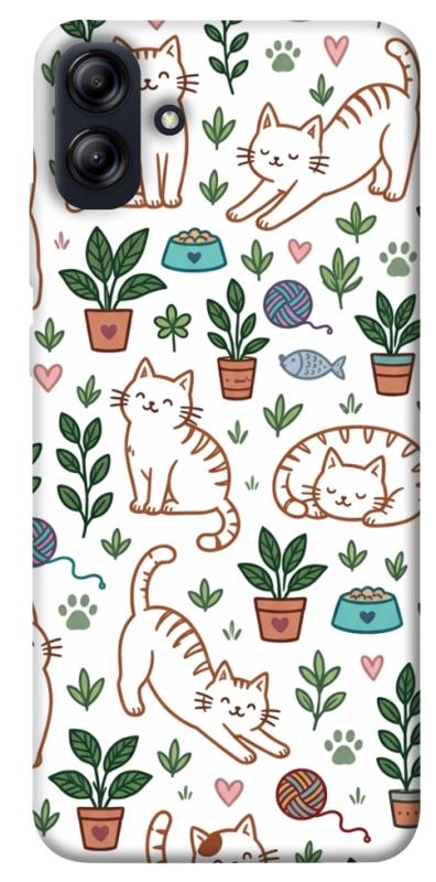 Чехол itsPrint Cats pattern для Samsung Galaxy A04e, паттерн, купить оптом с доставкой