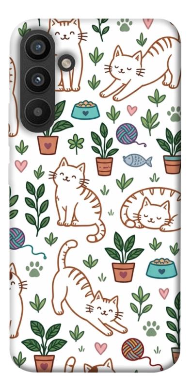 Чохол itsPrint Cats pattern для Samsung Galaxy A34 5G, паттерн, купити оптом з доставкою