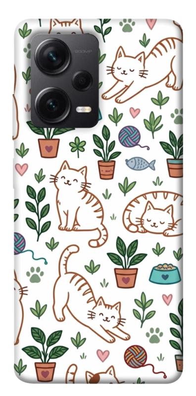 Чехол itsPrint Cats pattern для Xiaomi Redmi Note 12 Pro+ 5G, паттерн, купить оптом с доставкой