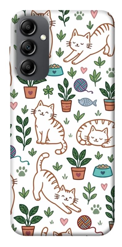 Чехол itsPrint Cats pattern для Samsung Galaxy A14 4G/5G, паттерн, купить оптом с доставкой