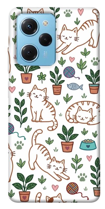 Чохол itsPrint Cats pattern для Xiaomi Poco X5 Pro 5G, паттерн, купити оптом з доставкою