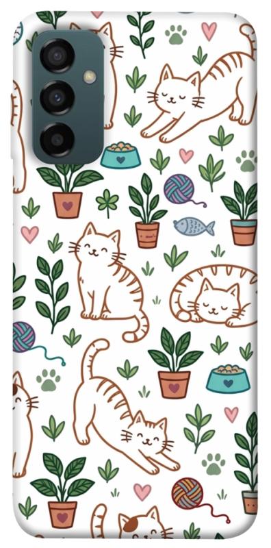 Чехол itsPrint Cats pattern для Samsung Galaxy M14 5G, паттерн, купить оптом с доставкой