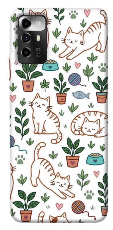 Чохол itsPrint Cats pattern для ZTE Blade A72, паттерн, купити оптом з доставкою