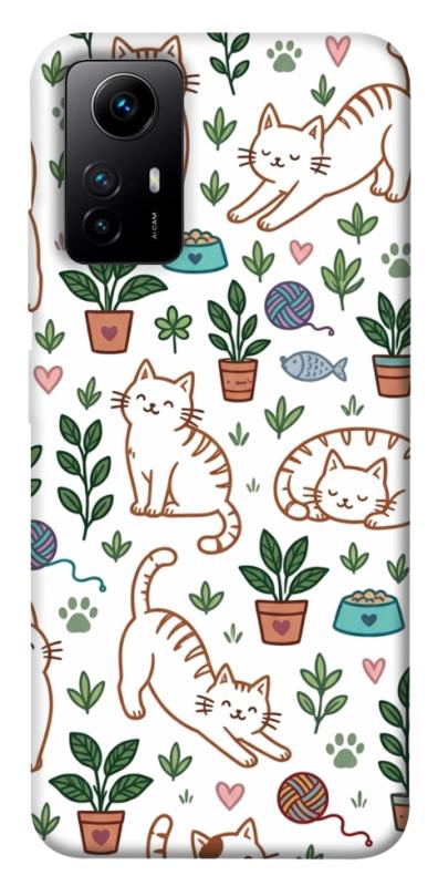 Чехол itsPrint Cats pattern для Xiaomi Redmi Note 12S, паттерн, купить оптом с доставкой
