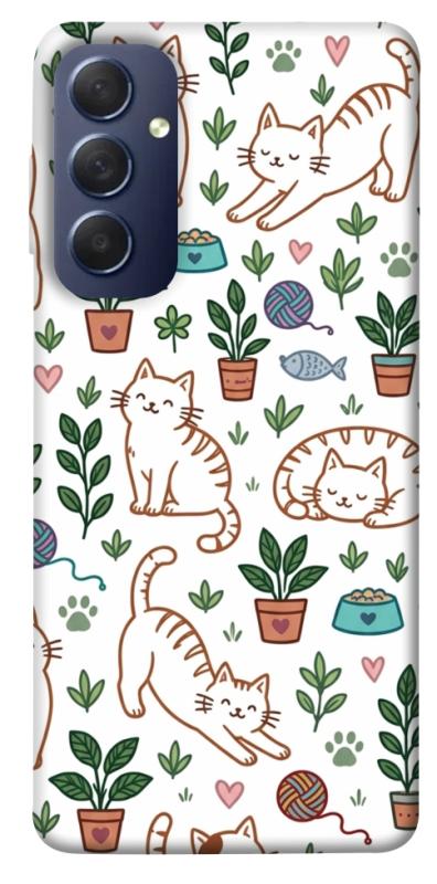 Чехол itsPrint Cats pattern для Samsung Galaxy M54 5G, паттерн, купить оптом с доставкой