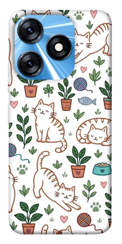 Чехол itsPrint Cats pattern для TECNO Spark 10 Pro, паттерн, купить оптом с доставкой