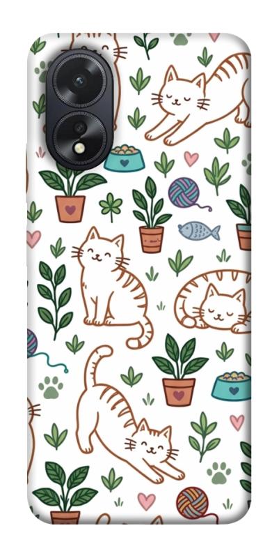 Чехол itsPrint Cats pattern для Oppo A38, паттерн, купить оптом с доставкой