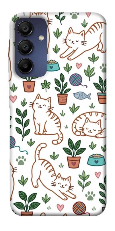Чехол itsPrint Cats pattern для Samsung Galaxy A15 4G/5G, паттерн, купить оптом с доставкой