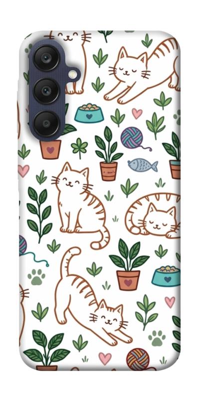 Чохол itsPrint Cats pattern для Samsung Galaxy A25 5G, паттерн, купити оптом з доставкою