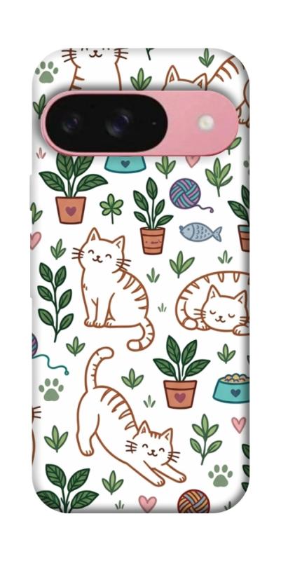 Чехол itsPrint Cats pattern для Google Pixel 9, паттерн, купить оптом с доставкой