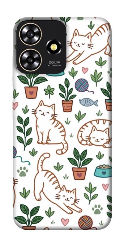 Чохол itsPrint Cats pattern для ZTE Blade A73 4G, паттерн, купити оптом з доставкою