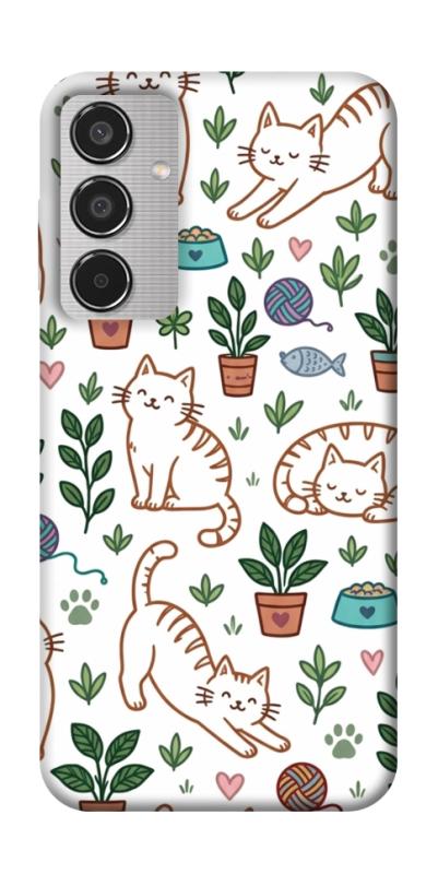 Чехол itsPrint Cats pattern для Samsung Galaxy M35 5G, паттерн, купить оптом с доставкой
