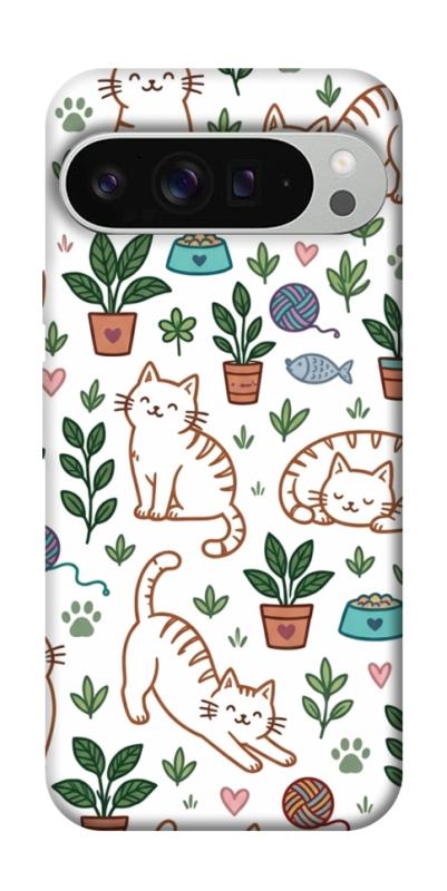 Чехол itsPrint Cats pattern для Google Pixel 9 Pro XL, паттерн, купить оптом с доставкой
