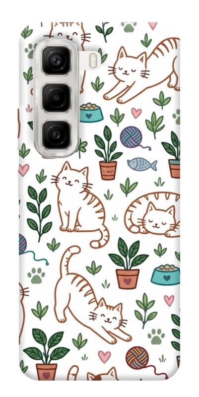 Чехол itsPrint Cats pattern для Infinix Hot 50 4G, паттерн, купить оптом с доставкой