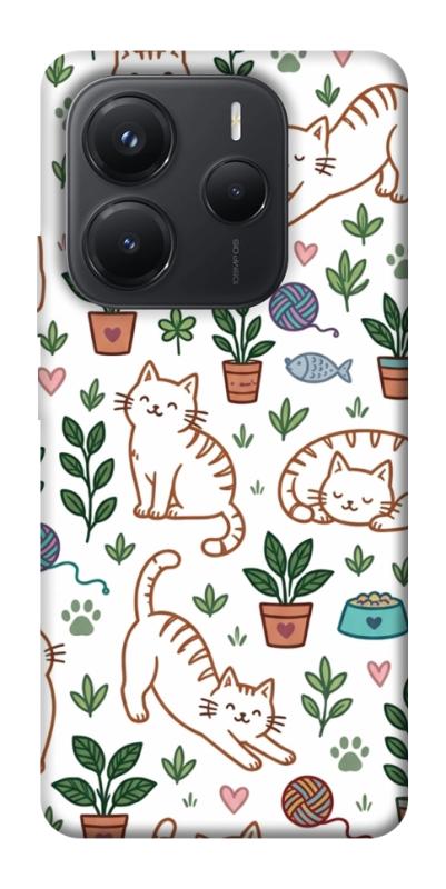 Чехол itsPrint Cats pattern для Xiaomi Redmi Note 14 5G, паттерн, купить оптом с доставкой