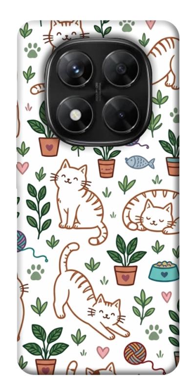 Чехол itsPrint Cats pattern для Xiaomi Redmi Note 14 Pro 5G, паттерн, купить оптом с доставкой