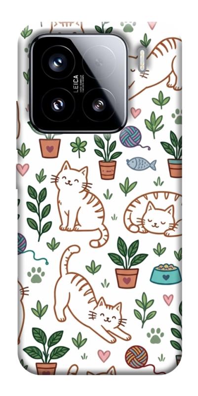 Чехол itsPrint Cats pattern для Xiaomi 15, паттерн, купить оптом с доставкой