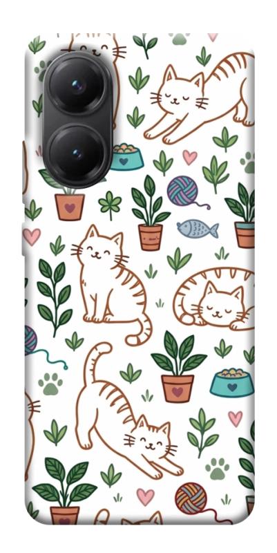 Чохол itsPrint Cats pattern для Xiaomi Poco X7 Pro, паттерн, купити оптом з доставкою