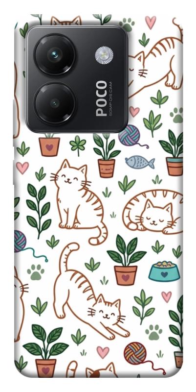 Чохол itsPrint Cats pattern для Xiaomi Poco M7 Pro 5G, паттерн, купити оптом з доставкою