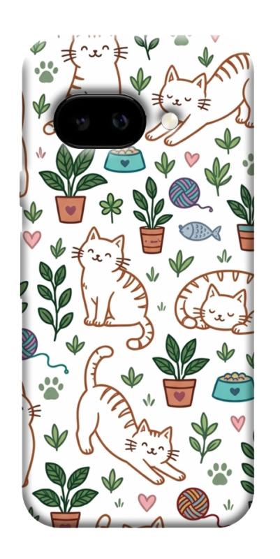Чехол itsPrint Cats pattern для Google Pixel 9a, паттерн, купить оптом с доставкой