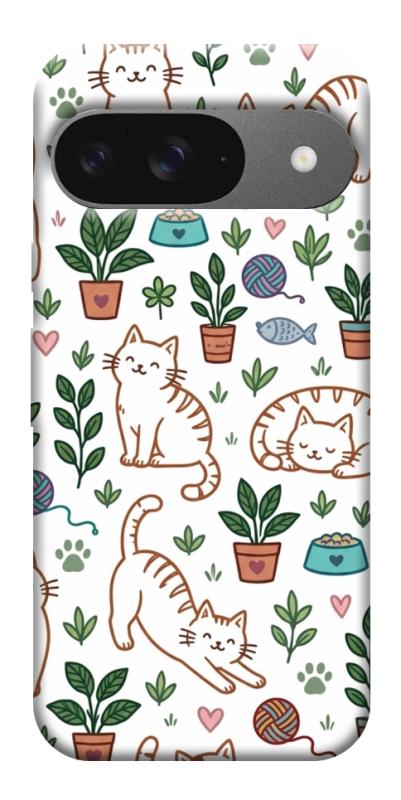 Чехол itsPrint Cats pattern для Google Pixel 10, паттерн, купить оптом с доставкой