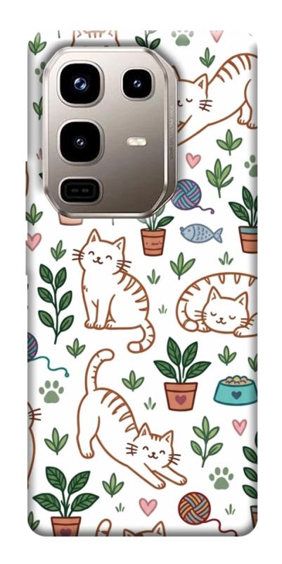Чехол itsPrint Cats pattern для Infinix Note 50 Pro 4G, паттерн, купить оптом с доставкой